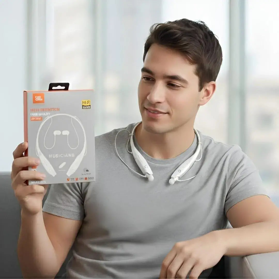White Wireless Neckband