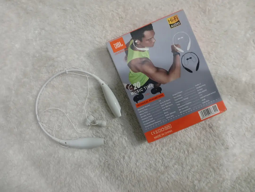 White Wireless Neckband